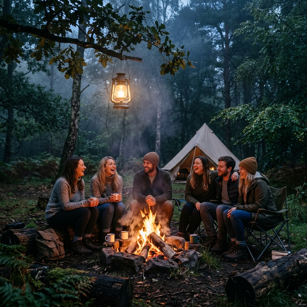 Camping lanterns illuminating a campsite UK 2024 best picks.